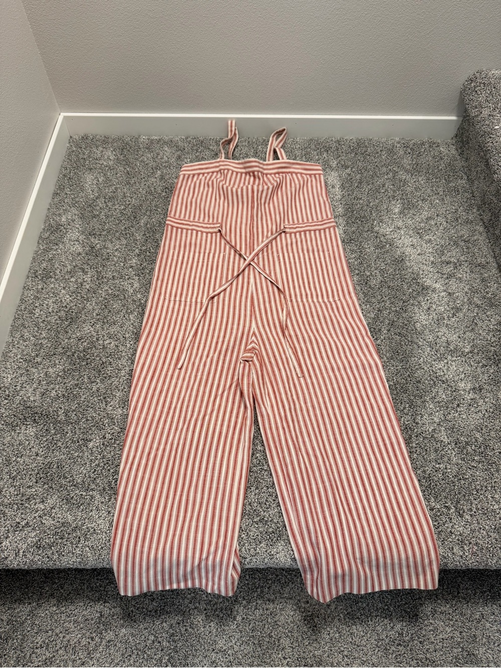 Marine Layer Red/White Jumpsuit